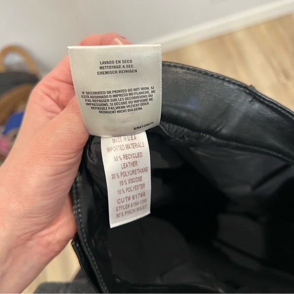 Agolde Recycled Leather Fitted 90's Jeans in Detox - Picture 8 of 8